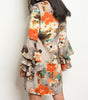 Fleur De Lis Bell Sleeve Dress